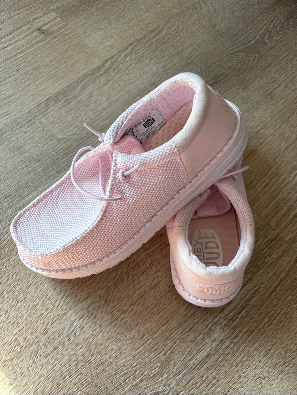 Hey Dude Kids Pastel Pink Slip-On Sneakers